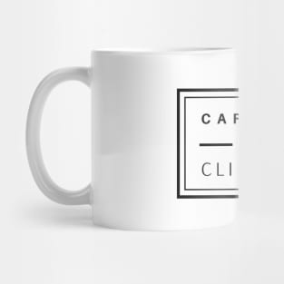 Caffeine and Clinical's black text design, would make a great gift for Nurses or other Medical Staff! Mug